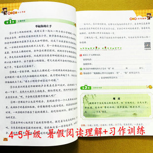 暑假阅读4升5语文阅读理解写作训练5年级下册课外短文阅读训练习作训练真题阅读名著阅读古诗词小古文言文阅读非连续性文本题荣恒
