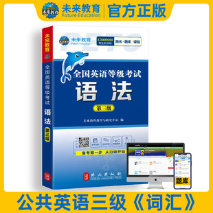 语法 未来教育备考2024年全国英语等级考试 第三级PETS3级语法书公共英语等级考试公共英语三级语法教材英语等级考试三级语法知识