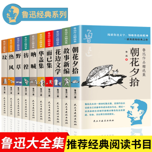 全10册鲁迅作品精选全集原著正版 作品集w 朝花夕拾华盖集花边文学坟而已集野草热风彷徨呐喊故事新编经典 六七年级读课外阅读书籍