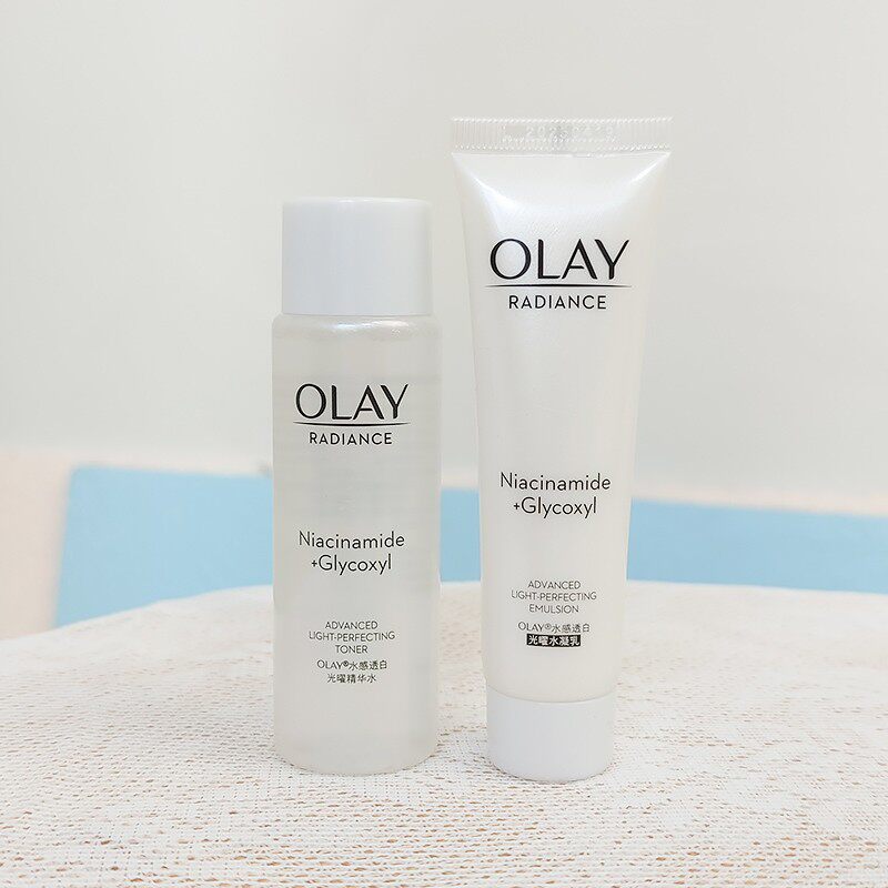 olay玉兰油抗糖美白水乳套装淡斑提亮补水保湿试用旅行装正品小样