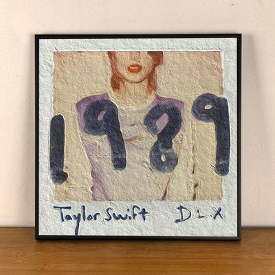 TaylorSwift泰勒霉霉油画风格专辑装饰画周边挂画摆画1989明星