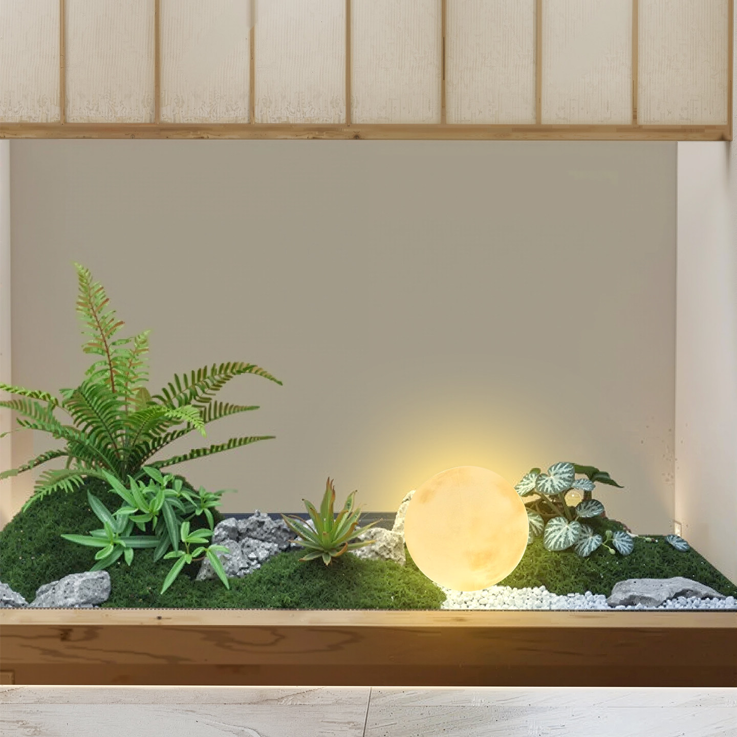 玄关造景仿真绿植组合摆件室内外场景橱窗角落景观假植物落地装饰
