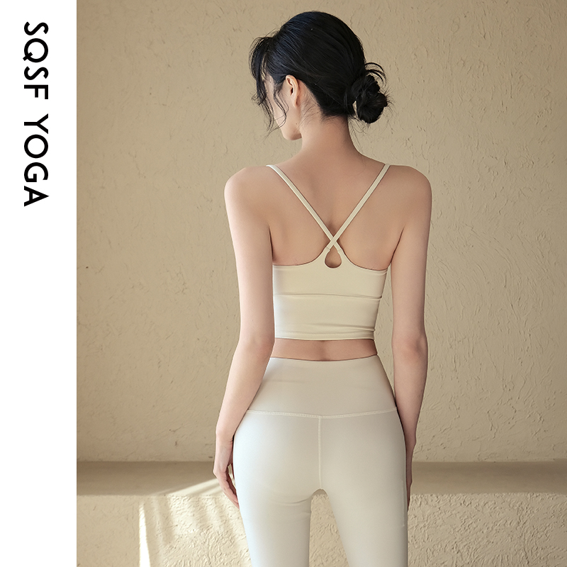 SQSF夏季新款气质美背瑜伽吊带女