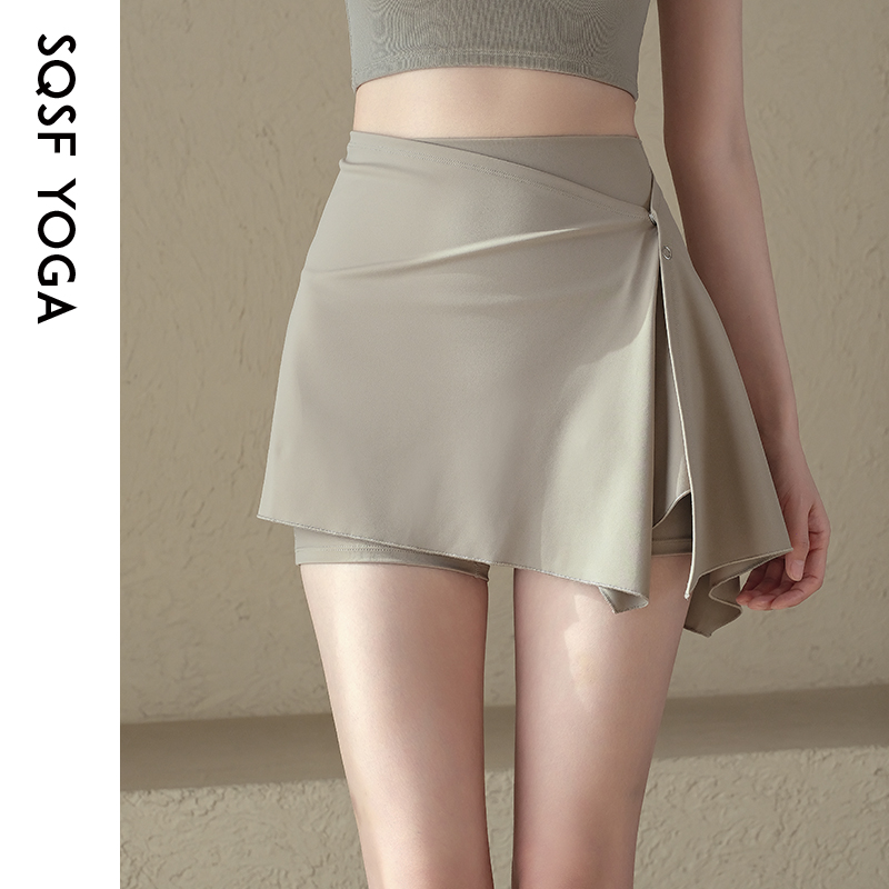 SQSF运动短裤女夏季新款跑步运动健身裤普拉提网球羽毛球瑜伽裙裤