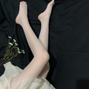袜肤色防勾丝透明防晒 打底连裤 白色丝袜女纯欲jk光腿神器薄款 夏季