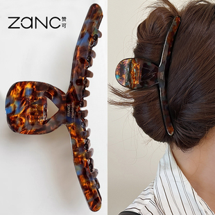 13cm秋冬抓夹发量多复古气质加大号醋酸大发夹女后脑勺发抓鲨鱼夹