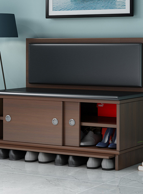 实木换鞋凳鞋柜软包家用门口穿鞋凳现代简约门厅玄关沙发凳长条凳