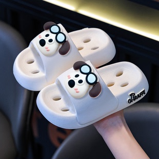 儿童拖鞋夏季可爱卡通浴室内家居洗澡防滑漏水速干女童男童凉拖鞋