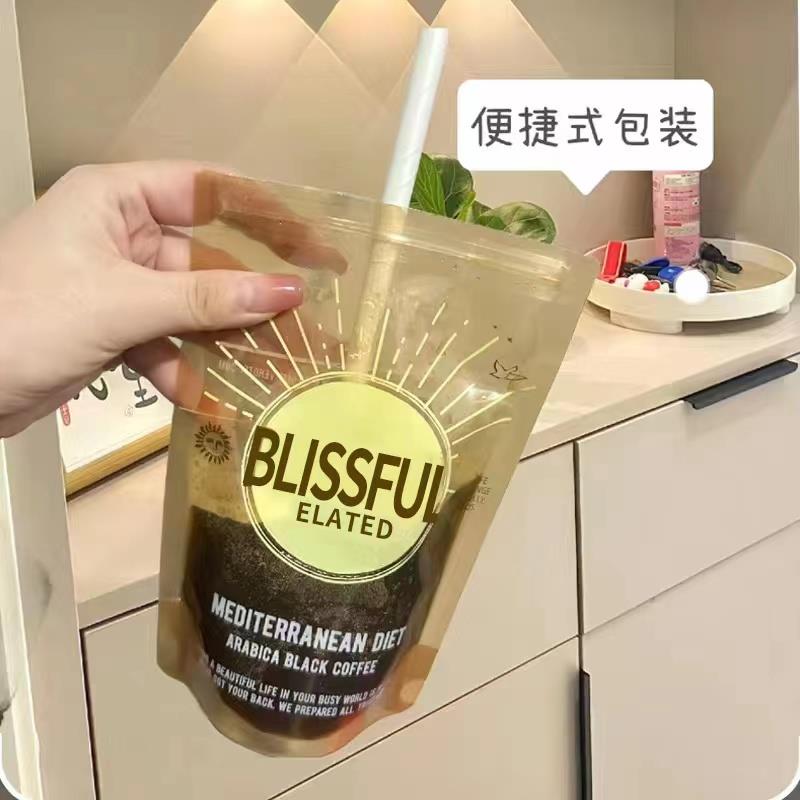 咖啡浓缩液分装袋一次性奶茶袋外出可携式地中海店外送打包袋密封