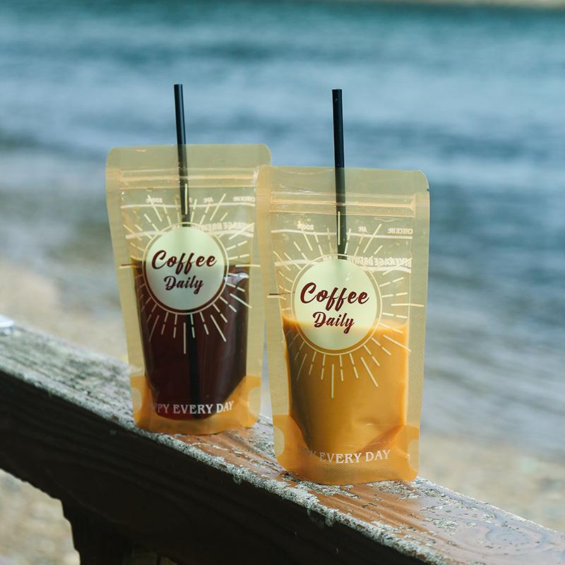 咖啡分装袋一次性奶茶袋浓缩液便携式HP地中海打包明星密封袋同款