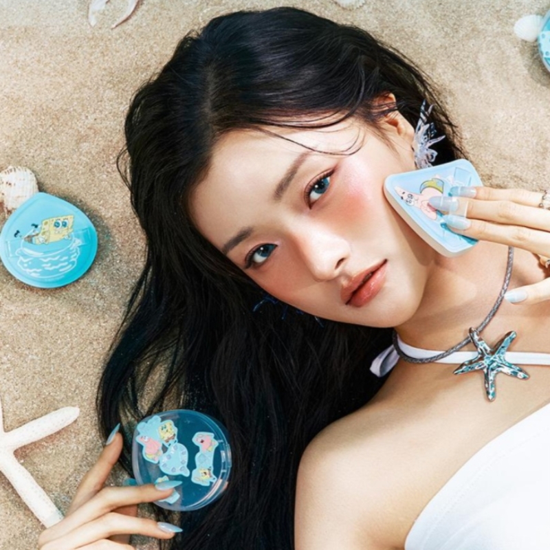 韩国studio17海绵宝宝粉扑化妆刷