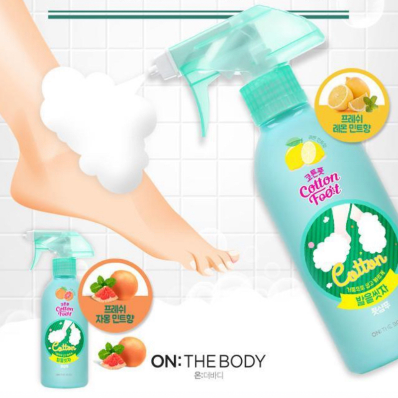 现货韩国洗脚喷雾510ml