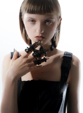 爱@注射器-走走岛原创二次元周边哥特风穿搭配饰可爱个性创意戒指