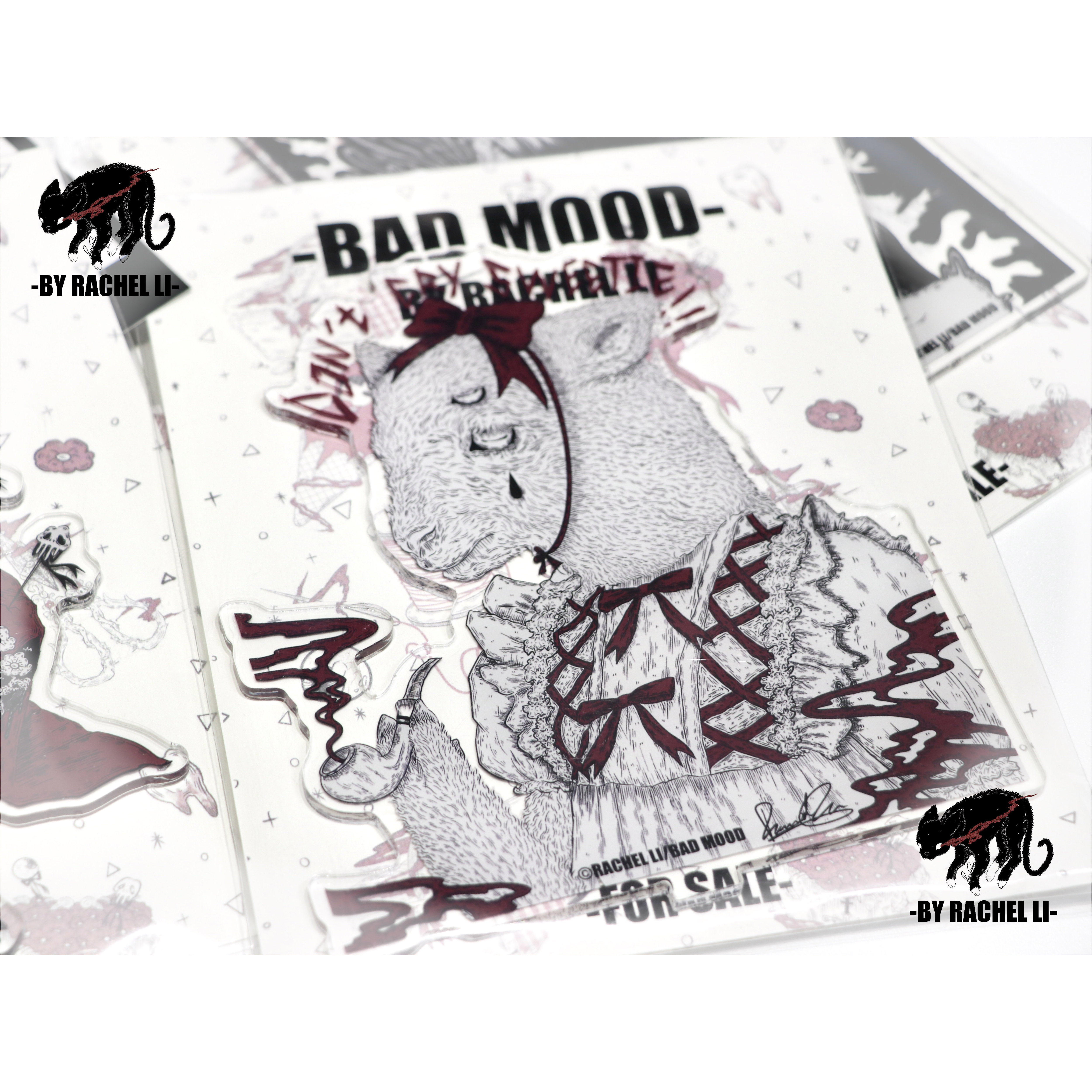 RACHELLI插画师原创设计插画集BADMOOD系列二次元oc动漫周边立牌