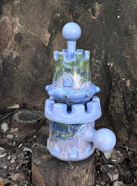 城堡杯子dasKopfkino走走岛独立设计师原创手工陶瓷大城堡马克杯