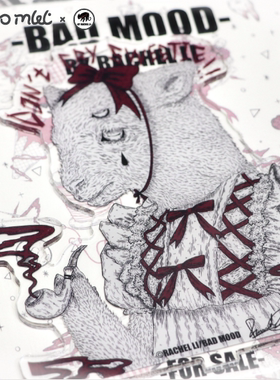 BAD MOOD系列-RACHEL LI插画师原创二次元oc动漫周边亚克力立牌