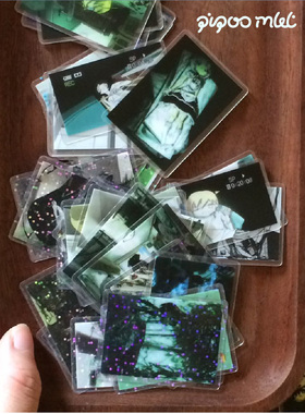 我的画-7点45插画师原创二次元动漫oc圆点闪哑膜超大包手帐贴纸包