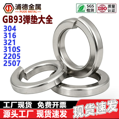 304/316/2205/904L/310S弹簧垫圈