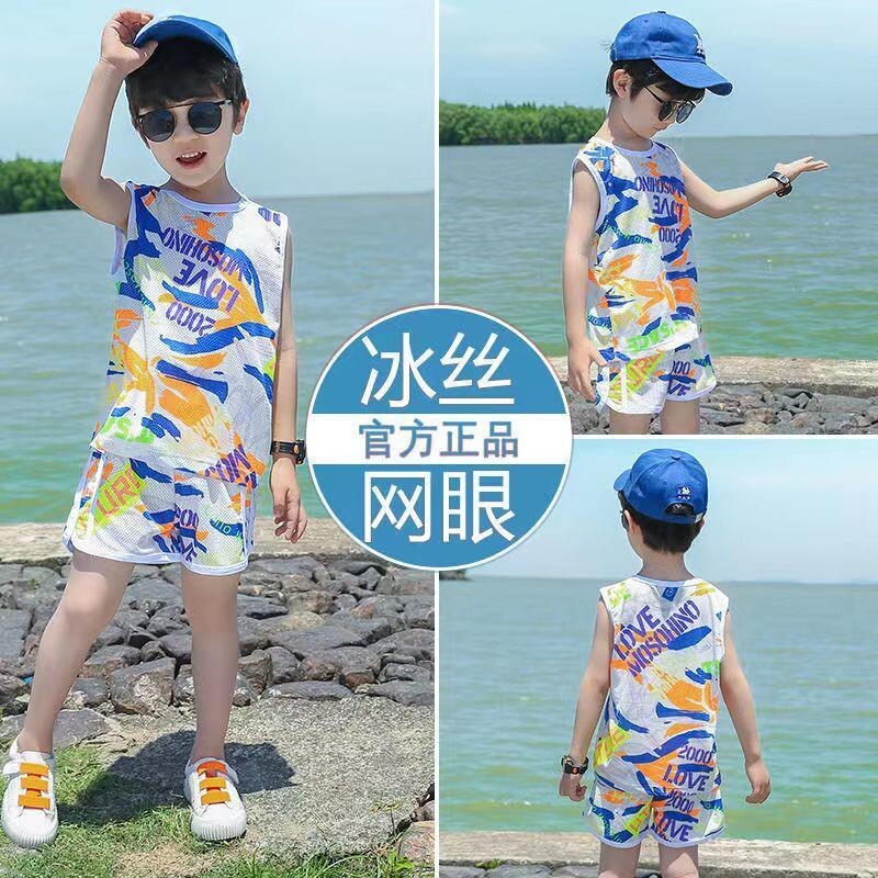 男童沙滩夏装套装海边衣服
