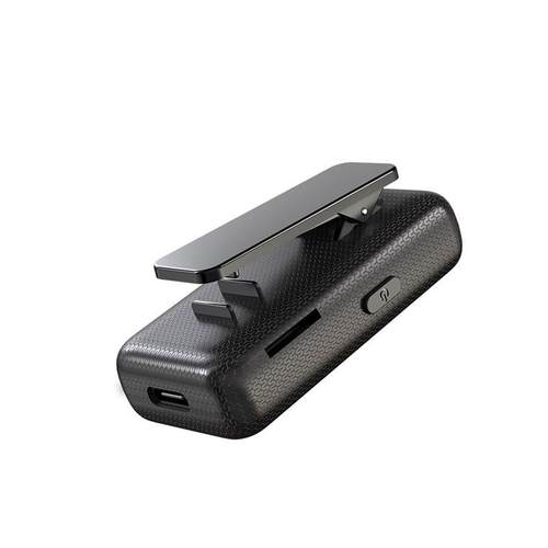 新款蓝牙5.0无线接收器 领夹式 3.5mm音频通话转换器TF卡播放