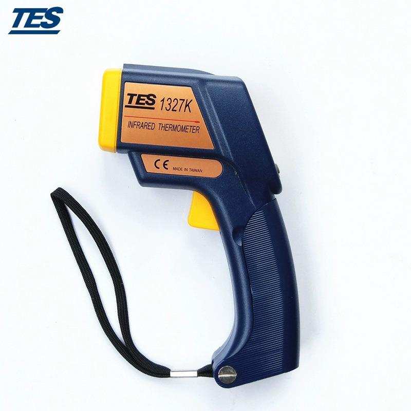 台湾泰仕TES-1327K手持工业高精度红外线测温仪器 手持测温