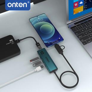 Type C接口转四USB 2in1 USB3.0 USB HUB集线器 二合一10G