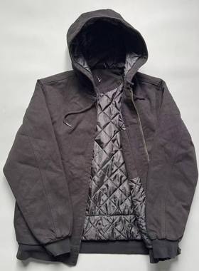 1.5公斤重磅珠帆布J130冬季加棉连帽夹克保暖水洗工装棉衣外套男