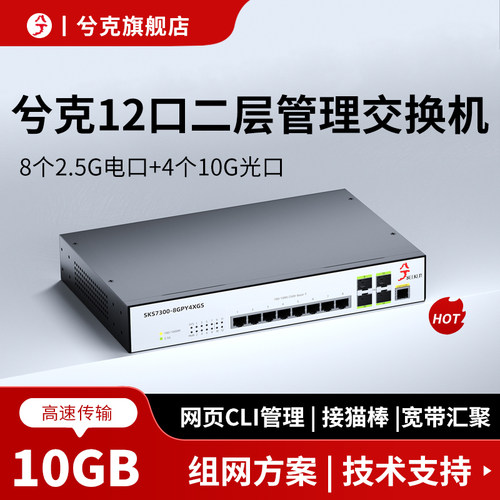 兮克2.5g交换机10g光口