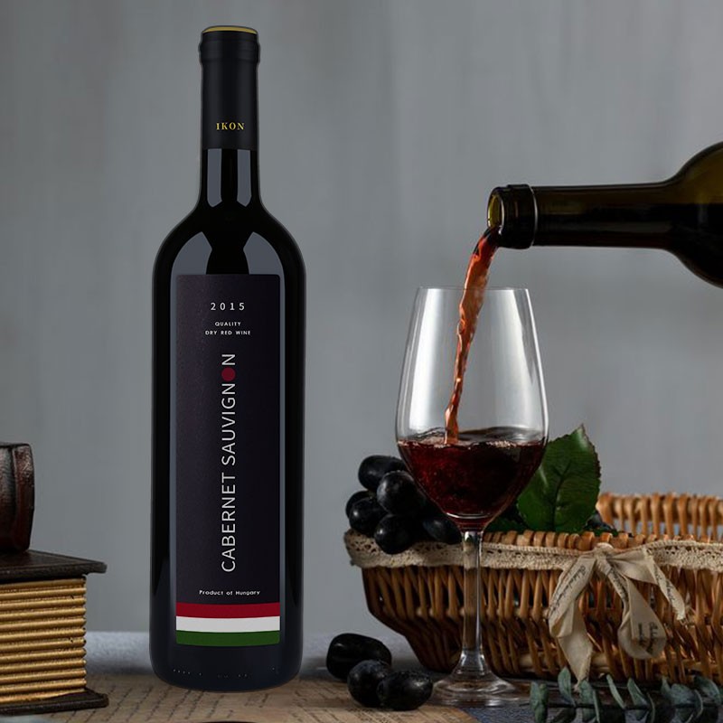 wink威克匈牙利原瓶进口赤霞珠干红葡萄酒匈牙利