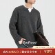 厚款 海上公路假两件小V领针织衫 男士 25秋冬通勤休闲内搭打底毛衣