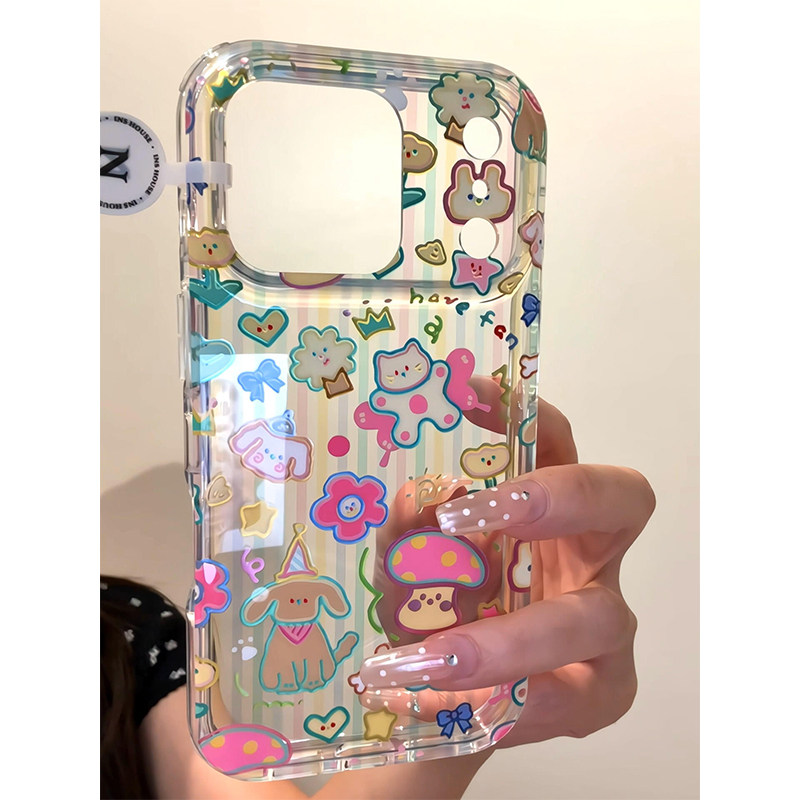 小清新韩系条纹涂鸦猫咪适用苹果17promax手机壳iPhone17女新款16卡通15可爱14网红16Pro防摔15pro保护套ins,3C数码配件,手机保护套/壳,淘宝优惠券,粉丝福利购,淘宝优惠卷