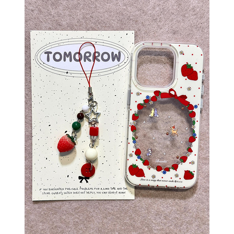 ins小众个性草莓桑普兔小鹿适用苹果16promax手机壳iPhone15女新款14带挂件16高级感15Pro防摔14pro保护套13,3C数码配件,手机保护套/壳,淘宝优惠券,粉丝福利购,淘宝优惠卷