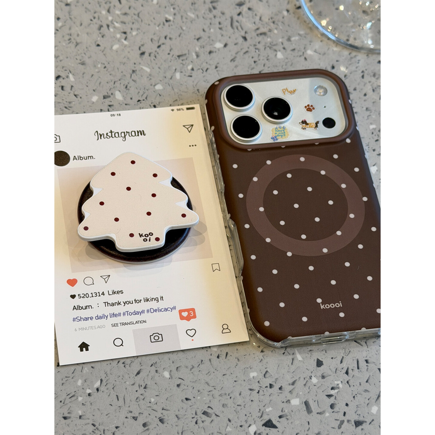 ins棕底波点圣诞树磁吸支架适用苹果17promax手机壳iPhone17女新款16韩系15高级小众16Pro防摔15pro保护套14,3C数码配件,手机保护套/壳,淘宝优惠券,粉丝福利购,淘宝优惠卷