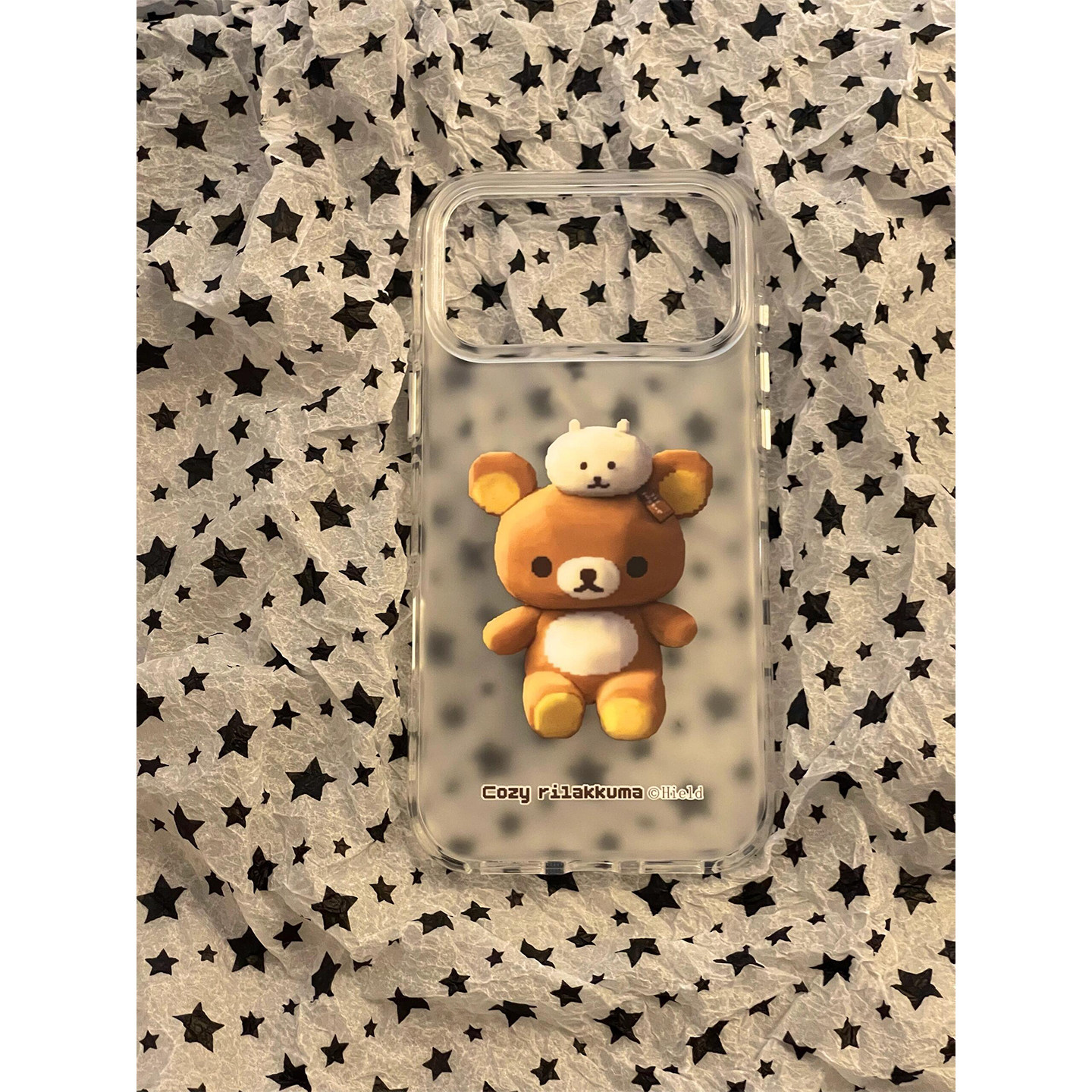 ins日韩卡通可爱轻松熊玩偶适用苹果18promax手机壳iPhone17女新款16网红15小众创意18Pro防摔保护套14情侣13