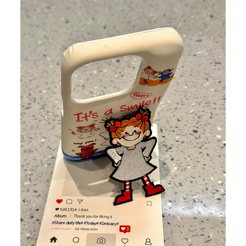 适用苹果仿皮卡通防摔