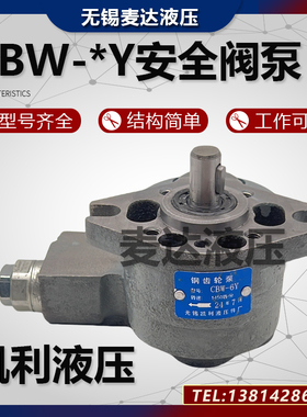 锯床油泵CBW-10Y CBW-2.5Y CBW-4Y CBW-6Y无锡凯利带安全阀齿轮泵