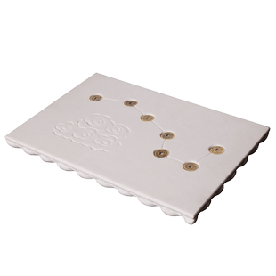 善唯 汉白玉单层双层莲花石头床石雕垫床七星引路板七星棺床宝床