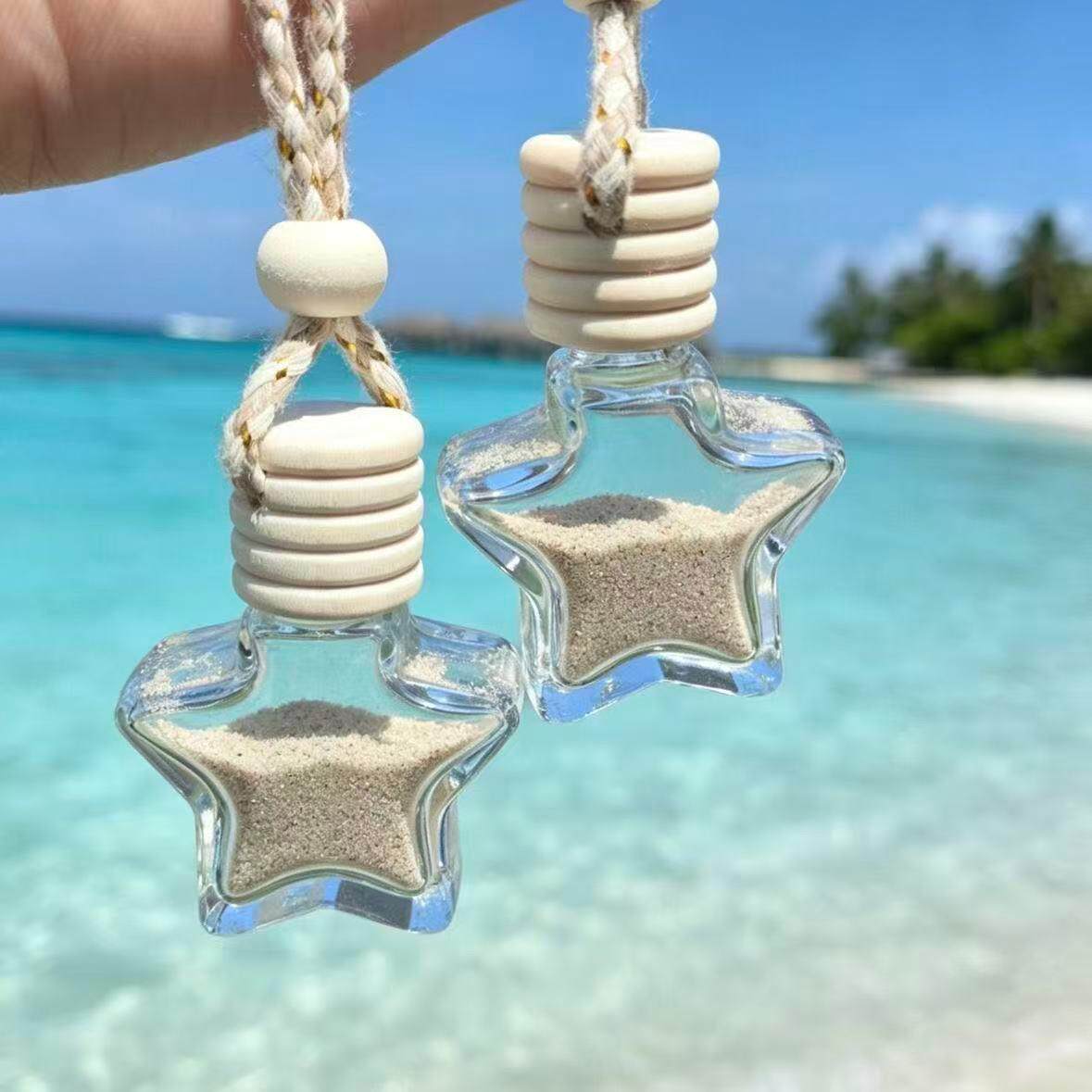 漠海滩装沙瓶玻璃愿瓶贝zz壳彩石收集瓶工旅行沙漂许流瓶DIY手礼