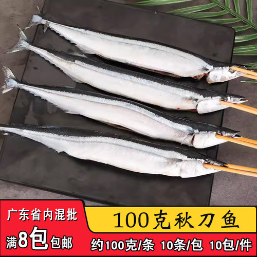 商用烧烤秋刀鱼串10条烧烤食材