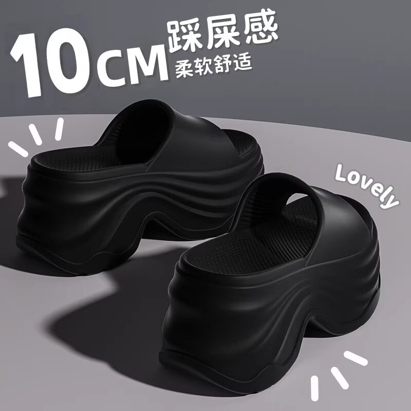 德国增高拖鞋10cm厚底女款夏季外穿2026新款高跟防滑家居凉拖鞋女图片
