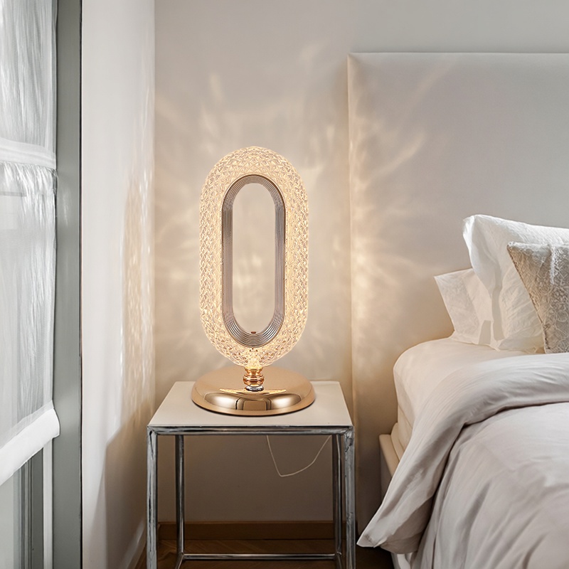 轻奢触摸可调光充电台灯