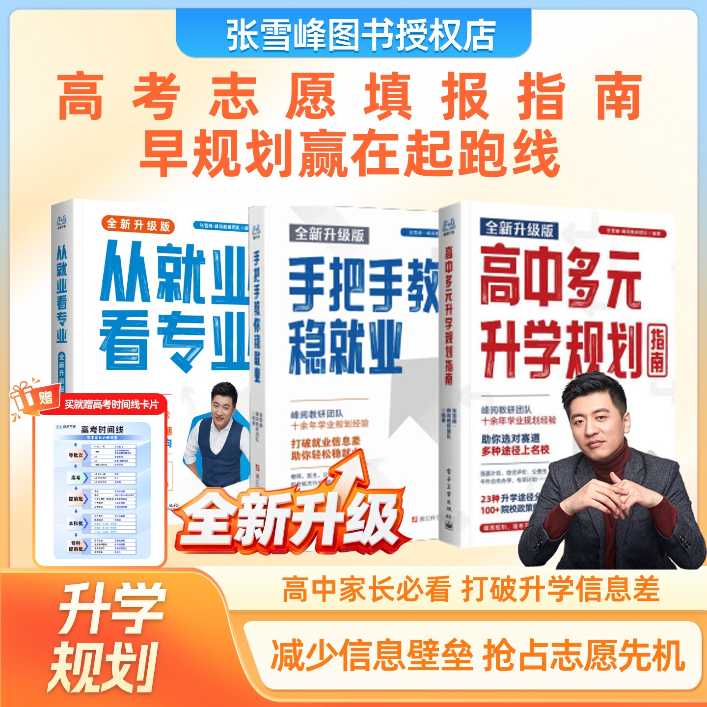 【张雪峰团队官方店】2026开学季新学期选专业必备高考志愿填报指南报专科峰学未来高中多元升学规划就业前景相关专业介绍