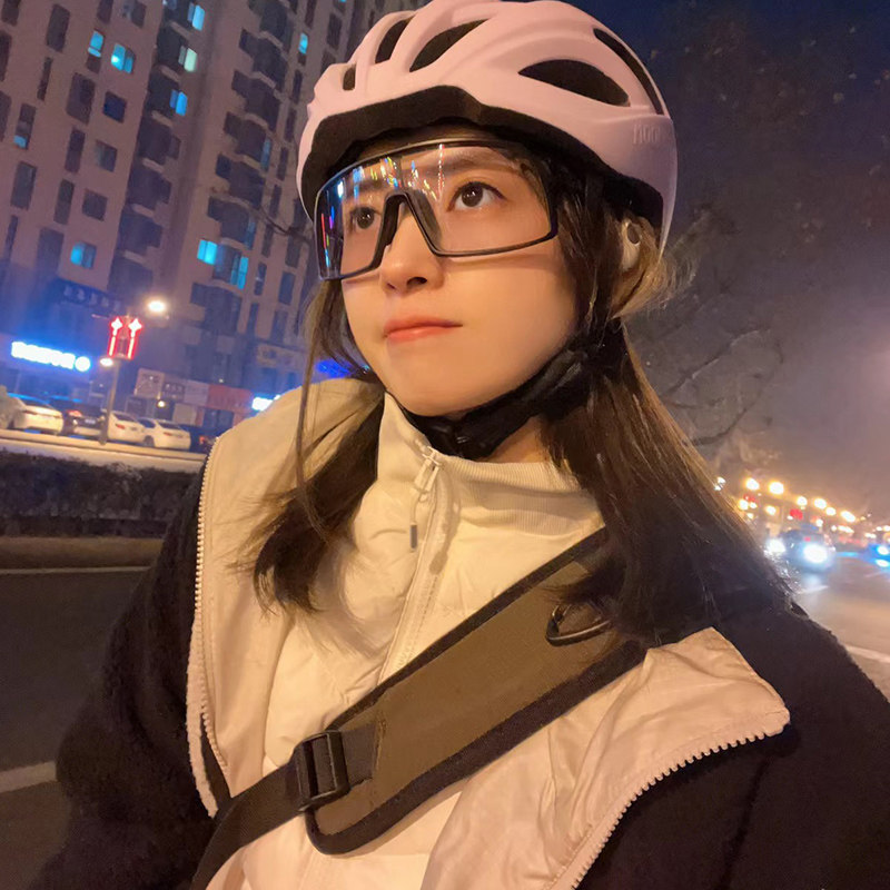 速发户外外康运动骑行夜骑自行车变色护目镜男太防紫健线
