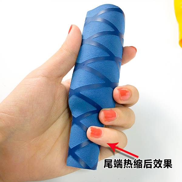 速发便利刀把套蓝管白色硅胶套菜刀简便热缩弹力舒适色理