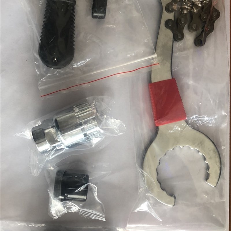 速发自4车维修工具山地行公路车拉码升级车件套5件套气嘴套装卡尺