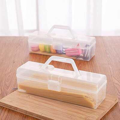 Transparent Tote Noodle Food Preservation Storage Box Plasti