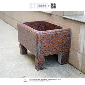 整石一体式 大号拖把池室外大理石原石材拖布池墩布池户外庭院石头