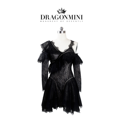 DRAGONMINI法式不规则蕾丝