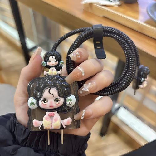 适用iphone17 40w数据线保护套16promax快充头20w苹果15防折断 14