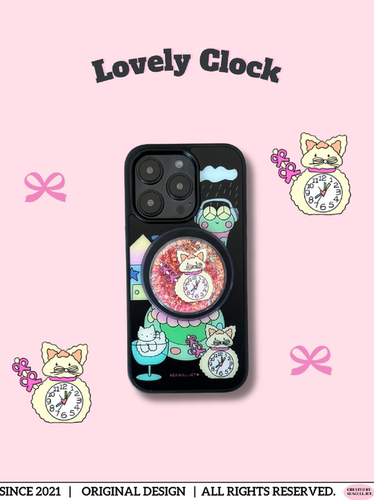 原创iphone磨砂背板黑边可爱卡通